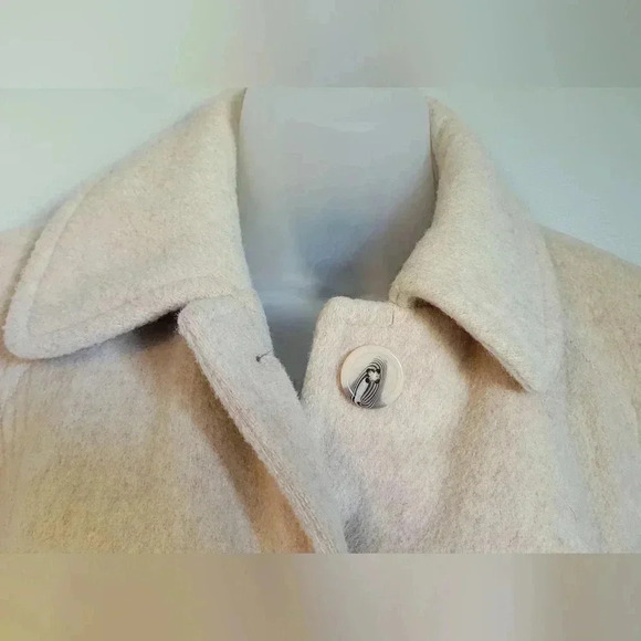 East 5th Beige Wool Peacock women's size small - Picture 11 of 12
